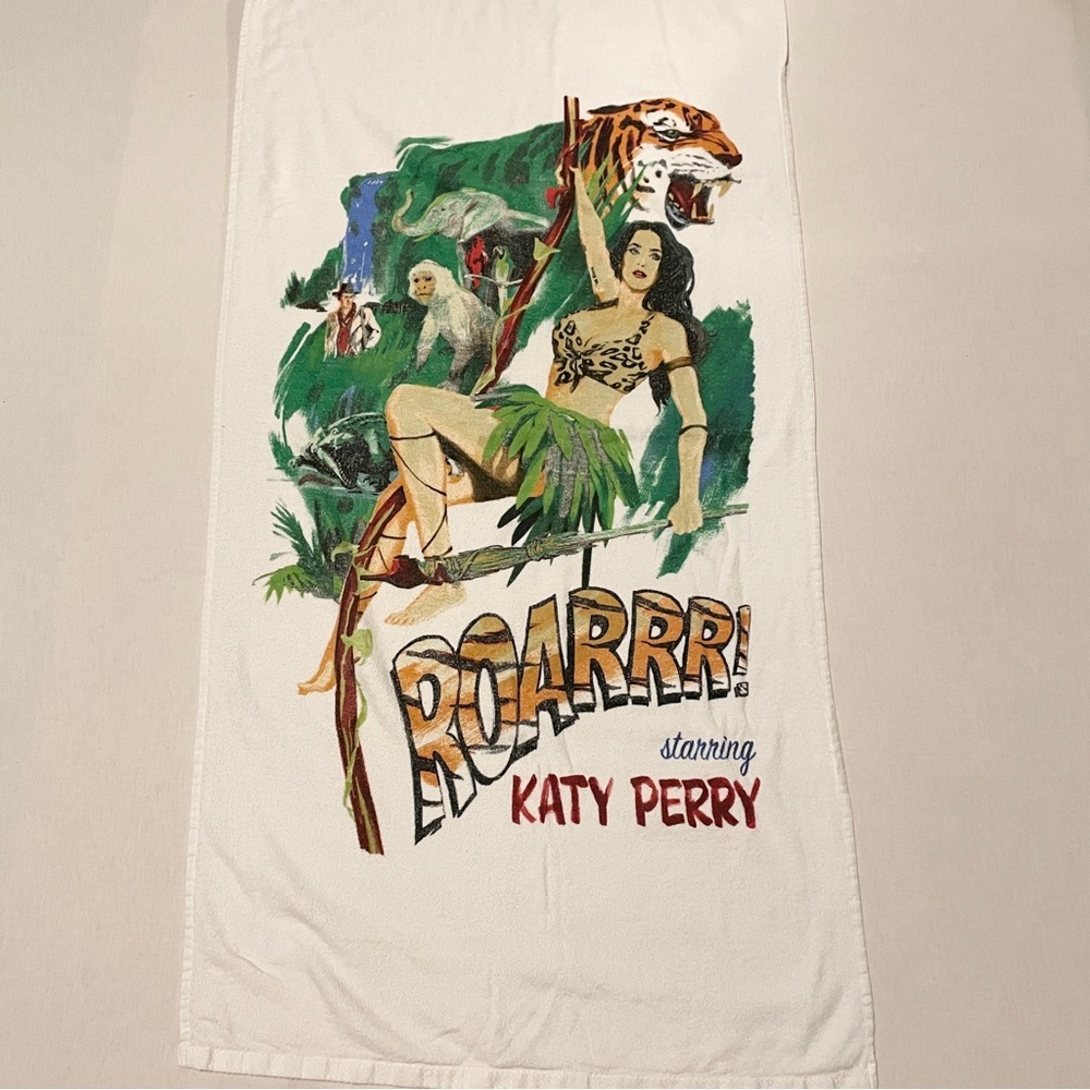 Katy Perry Roar Official Tour Beach Towel Jungle Movie Poster Graphic